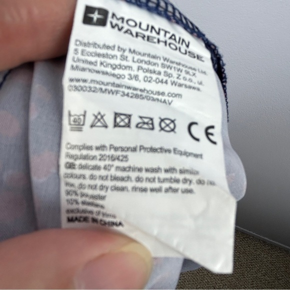 Mountain Warehouse Polka Dot Running Hiking 3.5" Shorts Blue Red Size 16 - Picture 12 of 12